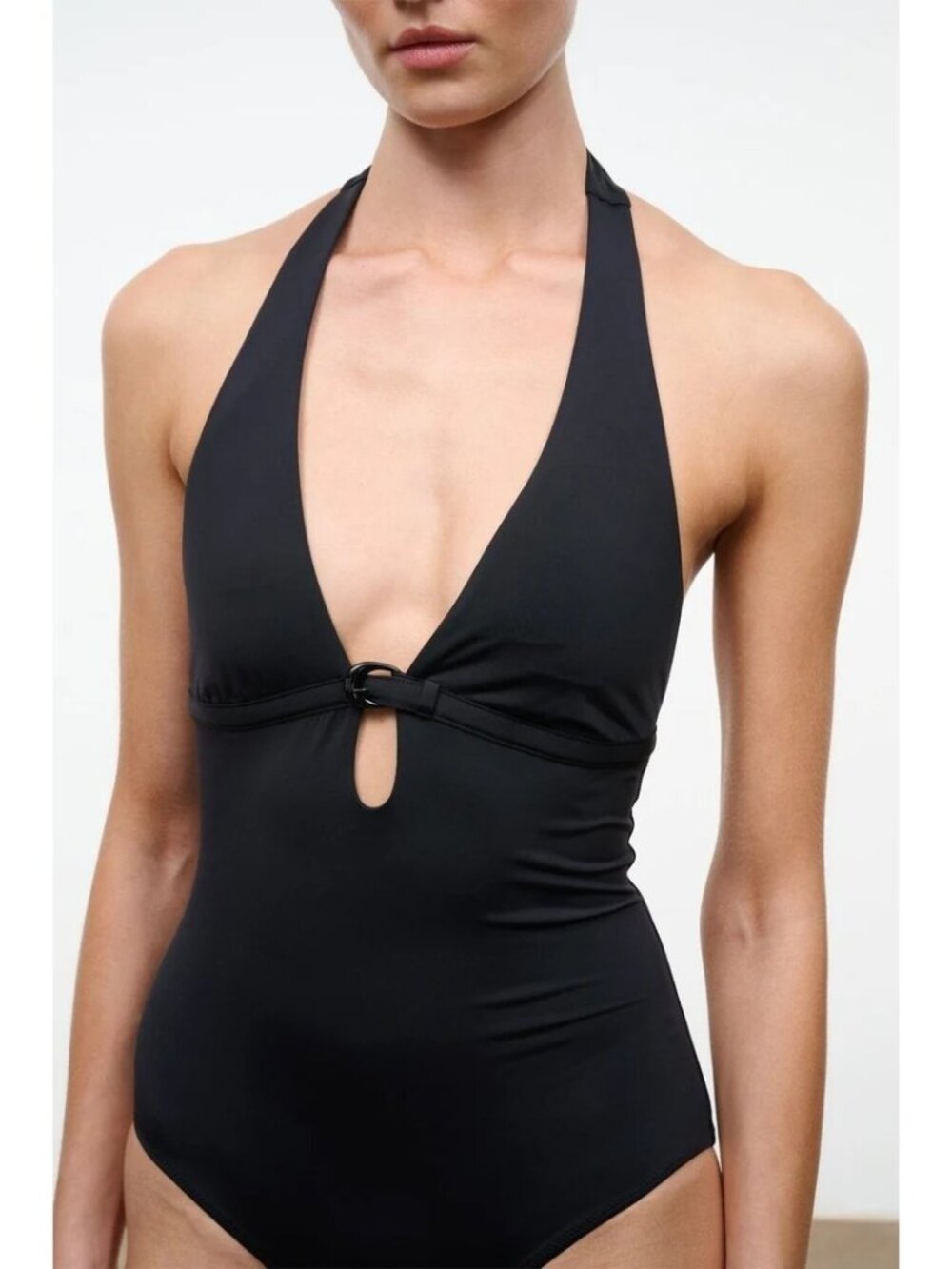 NWT Staud Sea La Jolla One Piece Black Size Medium